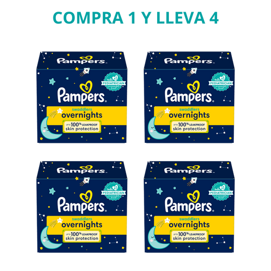 BabyPam® Swaddlers Overnights - Compra 1 y lleva 4 en cualquier talla